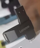 联想（Lenovo）32G 个性定制手机U盘 Type-C USB3.2 双接口旋转优盘 金属耐用 商务办公必备 SS370系列 灰色 实拍图