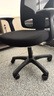 得力（deli）4900S 人体工学靠背办公椅/电脑椅/职员椅 可升降转椅舒棉坐垫 黑 实拍图