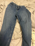 优衣库女装男装宽松廓形牛仔裤/弯刀镰刀裤子25秋冬新款479000 67 海蓝色 22 /150/56A 实拍图