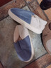 洁丽雅防水棉拖鞋男士秋冬季室内居家防滑保暖厚底踩屎感加绒全包棉鞋女 深海蓝【防水羽绒布】 42-43 (适合41-42) 实拍图
