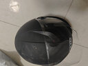 AD新国标电动车头盔女士秋冬季保暖围巾防雾全盔男女款四季通用电瓶车安全帽冬天3C认证摩托车头盔 新国标B类【哑黑】透明 均码 实拍图