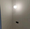 雷士（NVC）北欧ins风奶油风客厅灯餐厅灯卧室灯床头小吊灯灯具灯饰 月球星球系列-单头 需另购G9光源 实拍图