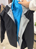 迪卡侬（DECATHLON）硬壳冲锋衣男女春秋登山防风防水单层夹克风衣运动外套MH500 女款-月岩灰-亚洲版 加内胆选大一码 L 实拍图