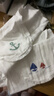 全棉时代婴儿隔汗巾纱布吸汗儿童宝宝幼儿园纯棉垫背巾小熊小鹿小猫3条/袋 实拍图