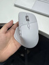 罗技（Logitech）大师系列 MX Master 4 高性能无线蓝牙鼠标  办公鼠标 静音鼠标  升级款 浅灰 带无线接收器 实拍图