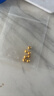 喜上眉梢喜饰黄金古法金珠999足金散珠硬金光面磨砂转运珠路路通圣诞礼物 4mm 重版光珠四颗 0.8g 实拍图
