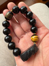 石传百世天然黑曜石手链男士手串招财貔貅转运珠佛珠护身符本命年礼物 实拍图