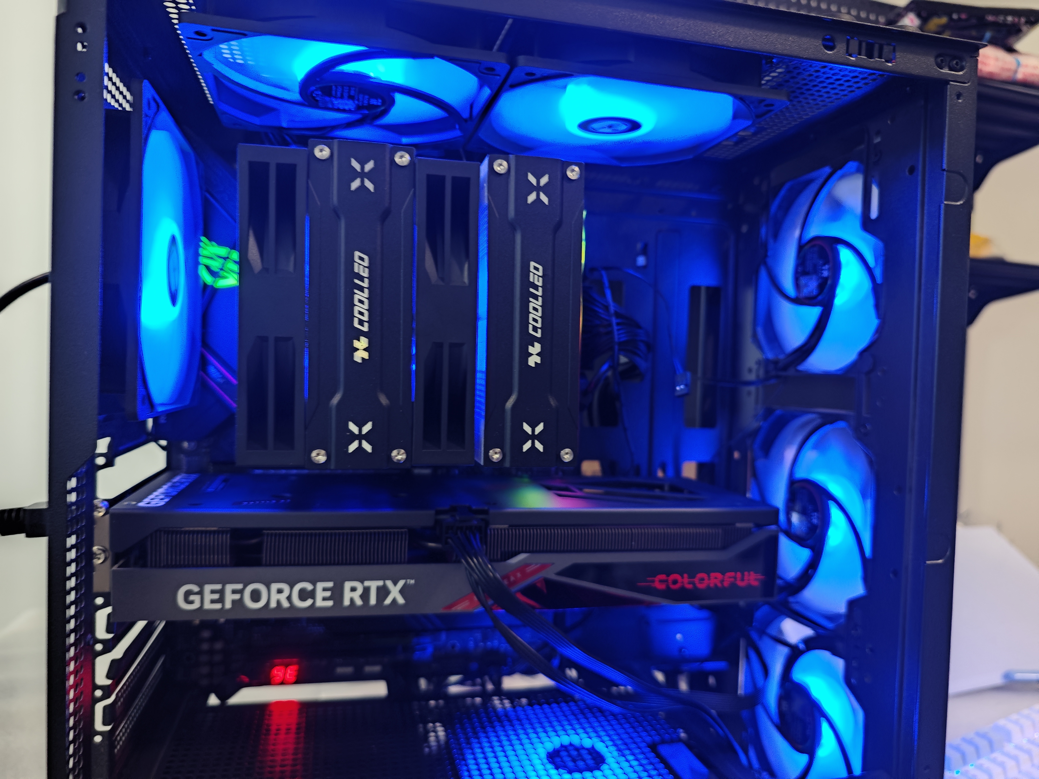 COOLLEO酷里奥 B60T V2炫彩CPU散热器双风扇风冷散热器6热管镜面铜底电脑机箱风冷风扇支持AM5/1700 倚天B60T V2幻彩版 实拍图