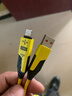 弹簧伸缩四合65W车用家用苹果华为快充数据线小米充电线手机线 1.5米四合一弹簧线【黄色】 实拍图