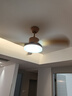 美的（Midea）风扇灯护眼LED餐厅卧室遥控调光一体客厅灯饰42寸熟睡风包安装 实拍图