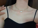 伊灿小香风满天星仿珍珠吊坠项链女小众高级感锁骨链2025新款爆款颈链 小香风满天星珍珠吊坠项链 实拍图
