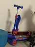 迪士尼（Disney）儿童滑板车3-6-12岁可坐二合一划板车闪轮男女童玩具车漫威蜘蛛侠 实拍图
