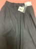 优衣库合作款/女装打褶裙裤/高腰休闲裤裤子479698 09 黑色 S /155/64A 实拍图
