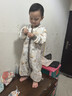 欧孕（OUYUN）婴儿睡袋儿童春秋空气层分腿防踢被宝宝夹棉睡袋 赤狐森林100 实拍图