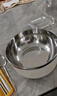 不锈钢泡面碗学生宿舍沥水带盖方便面碗防烫汤碗大容量饭盒 1100ML【铁饭碗】+餐具 实拍图
