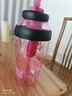 【京东物流】水杯冰霸吸管杯高颜值学生茶水分离大容量杯子 肚肚杯1个-玫红色 实拍图
