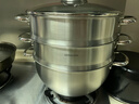乐扣乐扣（LOCK&LOCK）不锈钢蒸锅 家用大容量蒸锅28CM三层组合套装 可蒸肉蒸鱼包子馒头 实拍图