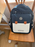 得力（deli）小学生护脊书包男女孩大容量减负背包BB161升级款 3-6年级蓝色 实拍图