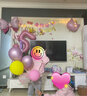 多美忆生日场景布置女孩生日气球儿童道具氛围装饰快乐桌飘装扮粉色套餐 实拍图