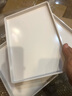 甜雅静塑料托盘长方形酒店宾馆客房北欧茶盘水杯托盘洗漱用品收纳盘商用 B款光面004白15英寸 实拍图