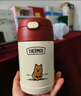 膳魔师（THERMOS）儿童保温杯饭盒316L不锈钢宽口辅食焖烧杯罐勺带罐套学生上学TCFG 实拍图