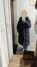 森马（Semir）90%鸭绒羽绒服女长款宽松显瘦冬季轻暖连帽外套防水109725113001 实拍图