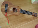 儿童玩具可弹奏尤克里里玩具仿真吉他启蒙益智乐器音乐玩具 原木色】38厘米尤克里里-送乐谱 实拍图