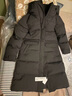 优衣库女装高级保暖羽绒长大衣/老爸评测外套夹克25秋冬481014 09 黑色 M /160/84A 实拍图