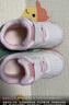 泰兰尼斯秋季学步鞋男宝宝鞋子女童婴儿鞋透气软底机能鞋白粉22码 实拍图