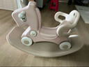 贝易摇摇马溜溜车周岁生日礼物婴儿玩具摇摇车木马儿童摇马宝宝 5合1-贝母粉-不带坐垫 实拍图