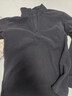优衣库男装柔滑弹力摇粒绒半拉链套头衫/长袖25秋冬新款481184 09 黑色 M /170/92A 实拍图