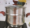 爱仕达（ASD）汤锅 316L食品级不锈钢蒸煮一体锅 22CM煮粥锅B5-Z 实拍图