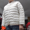 时尚轻薄款棉服女秋冬季棉衣内胆立领棉袄外套轻便保暖上衣J1120 白色 3XL （105-120斤） 实拍图