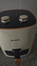 美菱（MeiLing）空气炸锅家用大容量 可视 不用翻面 大功率 全自动智能多功能电炸锅 无油低脂煎炸 【可视免翻面】双旋钮椰奶白金 6L 实拍图