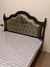 索思古典 家具美式轻奢复古黑色2米实木床法式中古风绿色软包储物主卧室公主床 单床 1.5*2米 实拍图