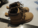百丽童鞋冬保暖儿童靴子男童马丁靴女童加绒短靴皮靴 驼色32码 实拍图