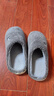 京东京造【厚底防滑】棉拖鞋男士冬季室内居家毛拖保暖半包碳灰色42-43 实拍图