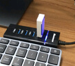 纽曼 USB分线器3.0 HUB集线器4口扩展 笔记本台式电脑手机一拖四多接口延长线转换器约0.25米 实拍图
