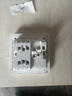 德力西（DELIXI）开关插座面板 CD821系列 10A五孔插座带二开双控开关 时尚白大板 实拍图