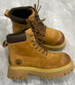 骆驼（CAMEL）马丁靴男王俊凯同款工装大黄靴女冬季穿搭通勤金甲户外徒步登山鞋 G15W136025 沙漠黄-男 42 实拍图