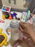 爱得利（evorie）婴儿奶瓶 宽口径双手柄带重力球Tritan奶瓶240ml 灰(6个月+) 实拍图