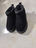 红蜻蜓雪地靴25秋冬厚底增高加绒百搭棉鞋保暖短靴女靴WTC45787黑色36 实拍图