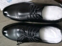 老人头（LAORENTOU）皮鞋男冬季头层牛皮正装鞋男士休闲商务圆头结婚鞋 1717 黑加绒41 实拍图