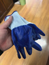 德力西电气劳保手套工作劳保干活防滑耐磨工作工地浸胶手套丁腈丁晴劳动手套 【旗舰全胶更耐用】蓝丁腈12双 实拍图