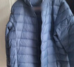 鸭鸭（YAYA）佟丽娅同款秋冬轻薄羽绒服女冬装短款鸭绒轻型薄款女士保暖外套K 浅蓝色 M (160) 实拍图