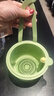 可挂式水槽沥水篮家用厨房水槽分离食物残渣过滤篮水果清洗滤水篮 绿色【一按即倒/不脏手】大号 实拍图