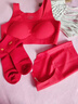 婷美女童红色本命年内衣套装2026马年衣服儿童少女发育期文胸背心12岁 实拍图