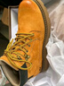 骆驼（CAMEL）大黄靴女都市户外四季可穿工装靴秋马丁靴 L23W307016 黄棕 38 实拍图