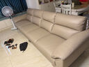 全友家居 真皮沙发大象耳朵头层牛皮艺大户型实木内架直排沙发 实拍图
