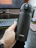 膳魔师（THERMOS）进口保温保冷杯不锈钢JNL-350车载男女情侣儿童水杯子小巧随手杯 JNL-352-ALB 磨砂黑 350ml 实拍图